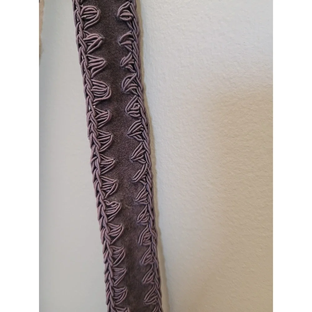 Western core NINE WEST Brown Patchwork Suede Leather Shoulder Bag Purse